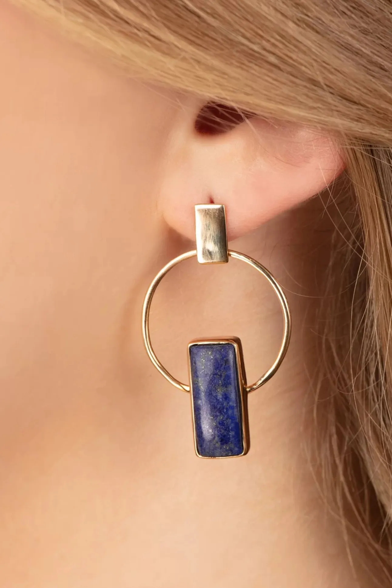 Modern Days Oorbellen In Blauw