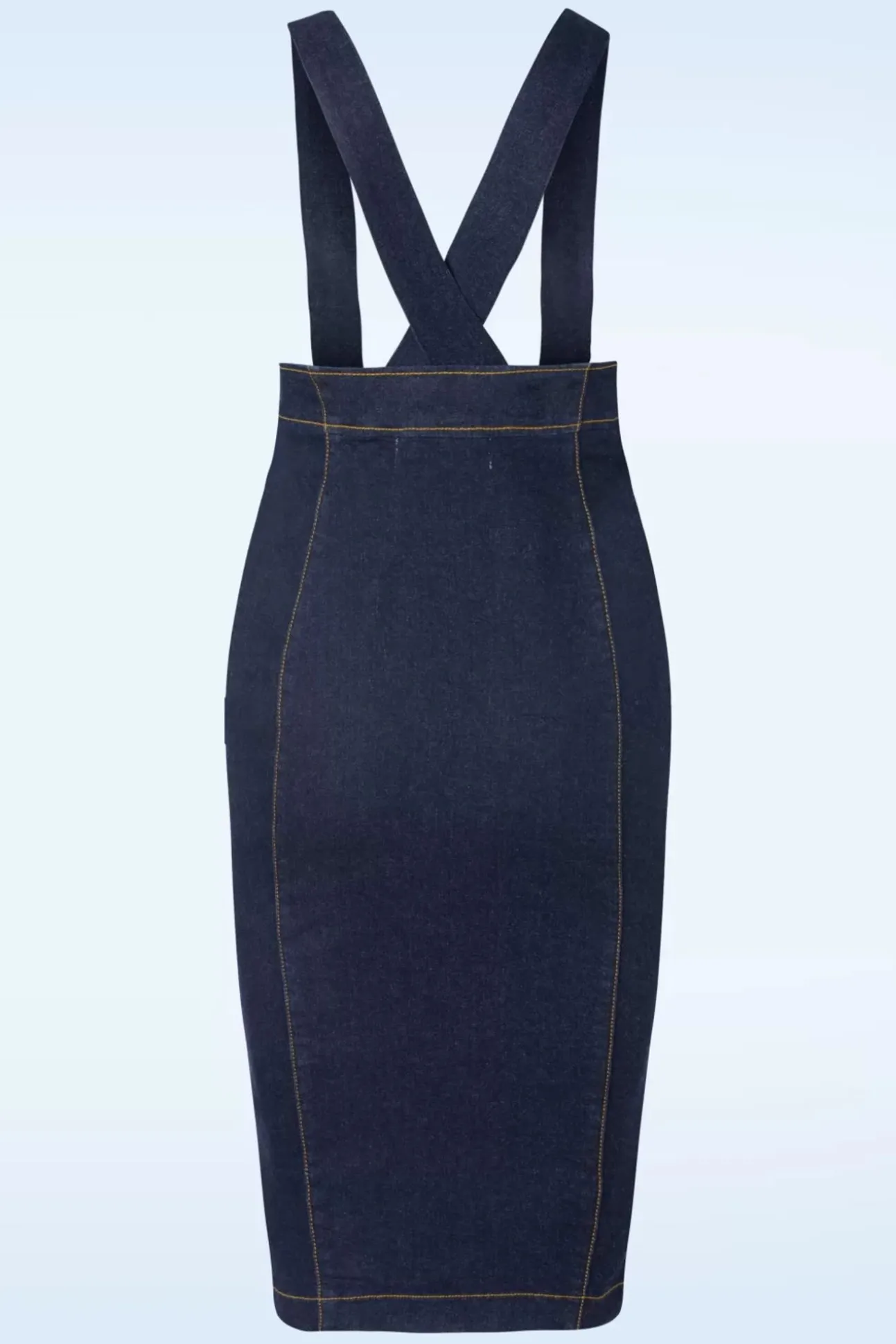 Mona Lee Pencil Rok In Classic Denim