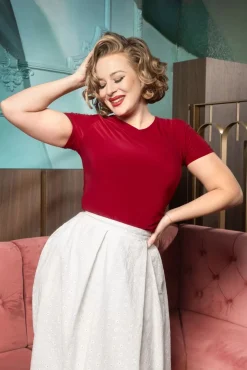 Nancy Top In Rood