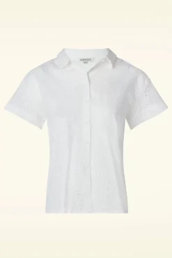 Olly Oversized Blouse In Wit