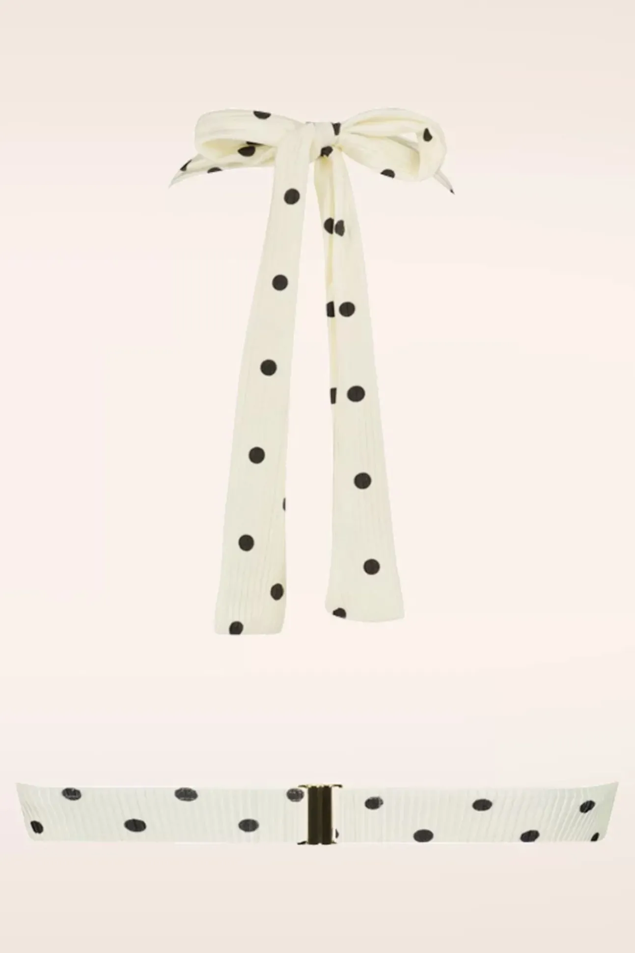 On Point Halter Bikini Top In Gebroken Wit