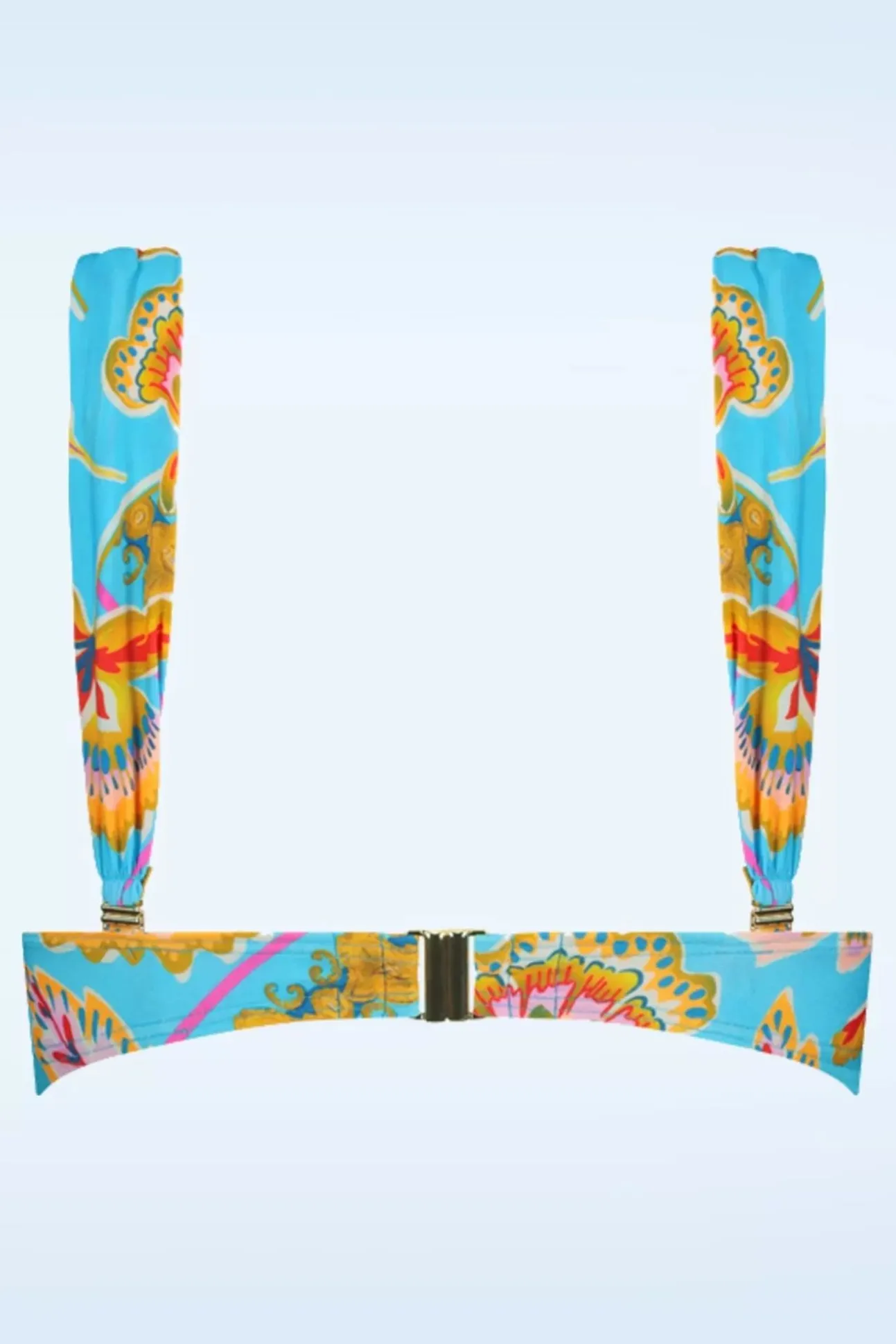 Orient Padded Bikini Top In Blauw