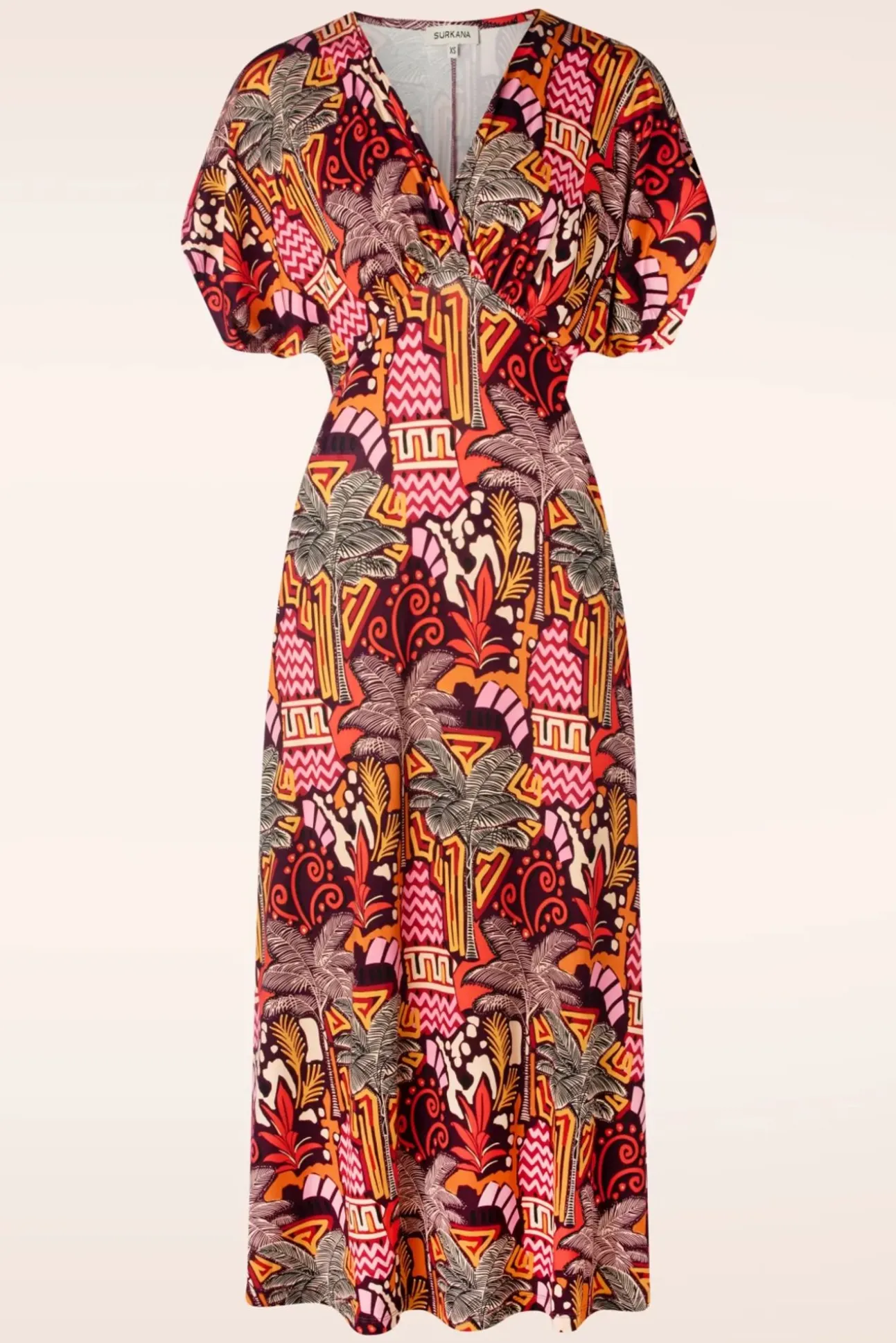 Palma Maxi Jurk In Multi