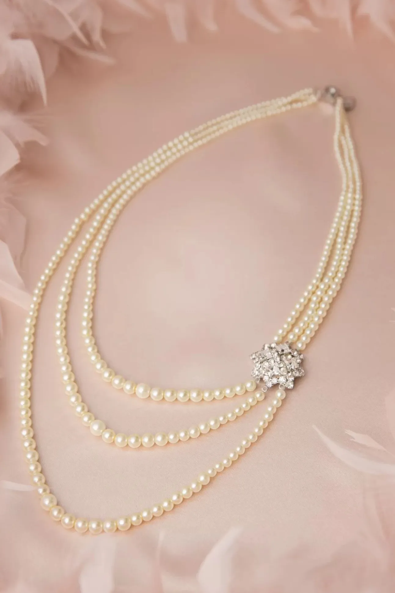 Parijs Parels Kristal Ketting