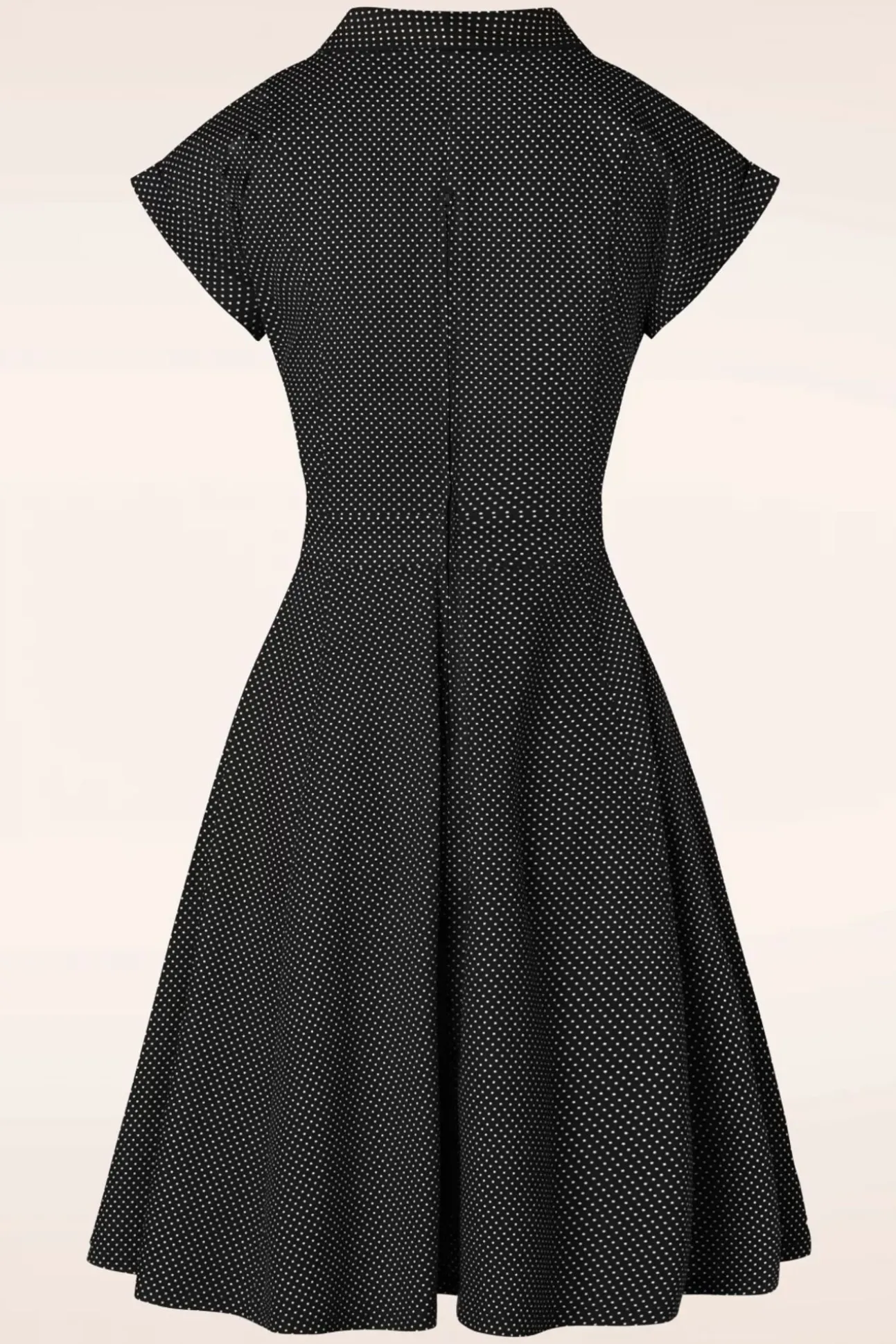Polka Dot Dans Jurk In Zwart