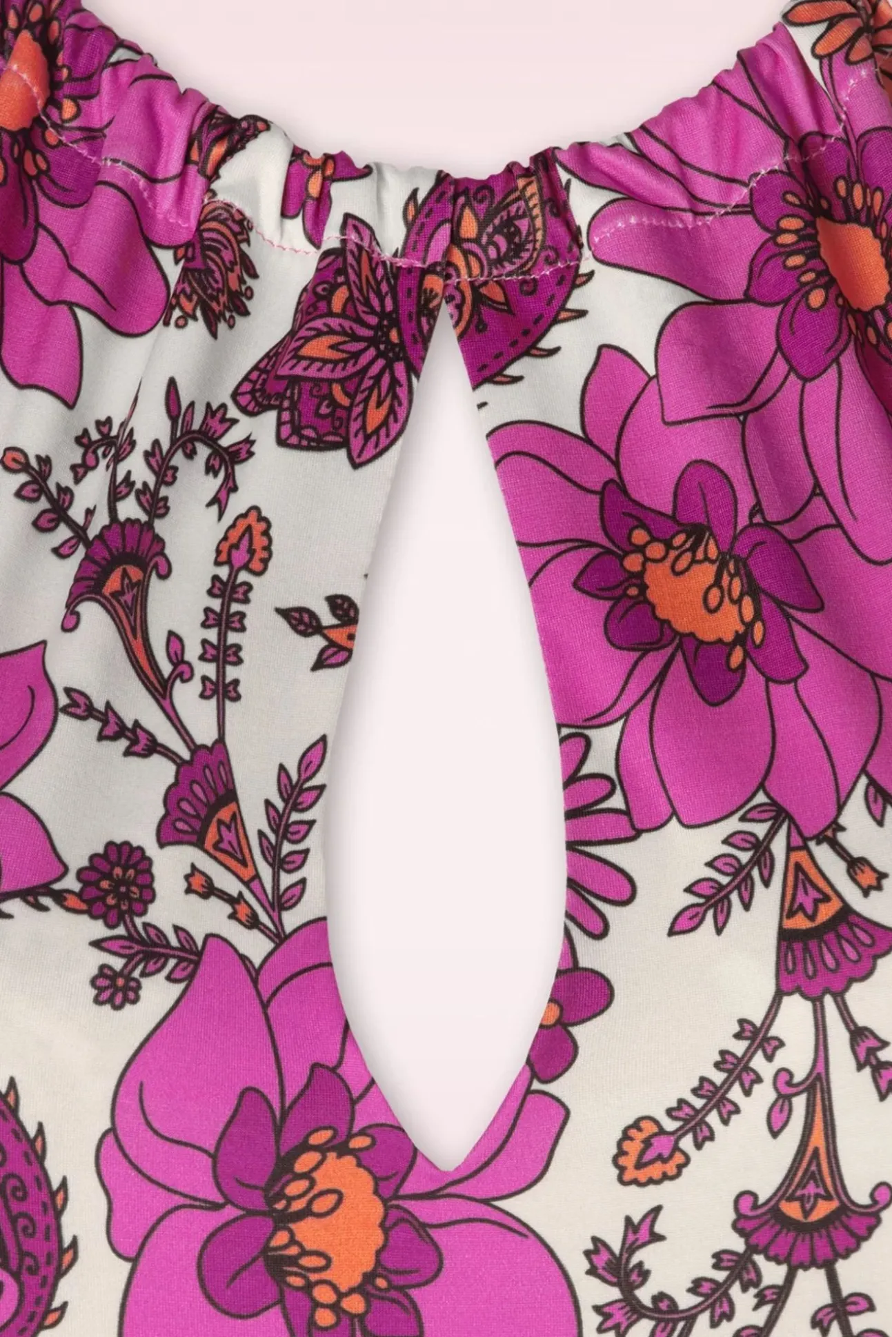 Polly Maxi Jurk In Wit En Roze