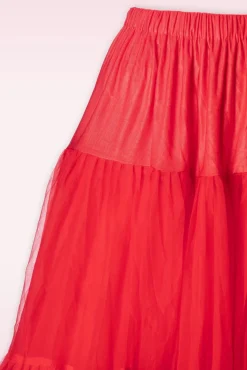 Queen Size Lola Lifeforms Petticoat In Rood