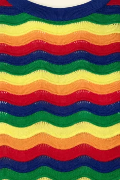 Rainbow Waves Jumper In Multi