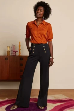 Sally Broadway Pantalon In Zwart