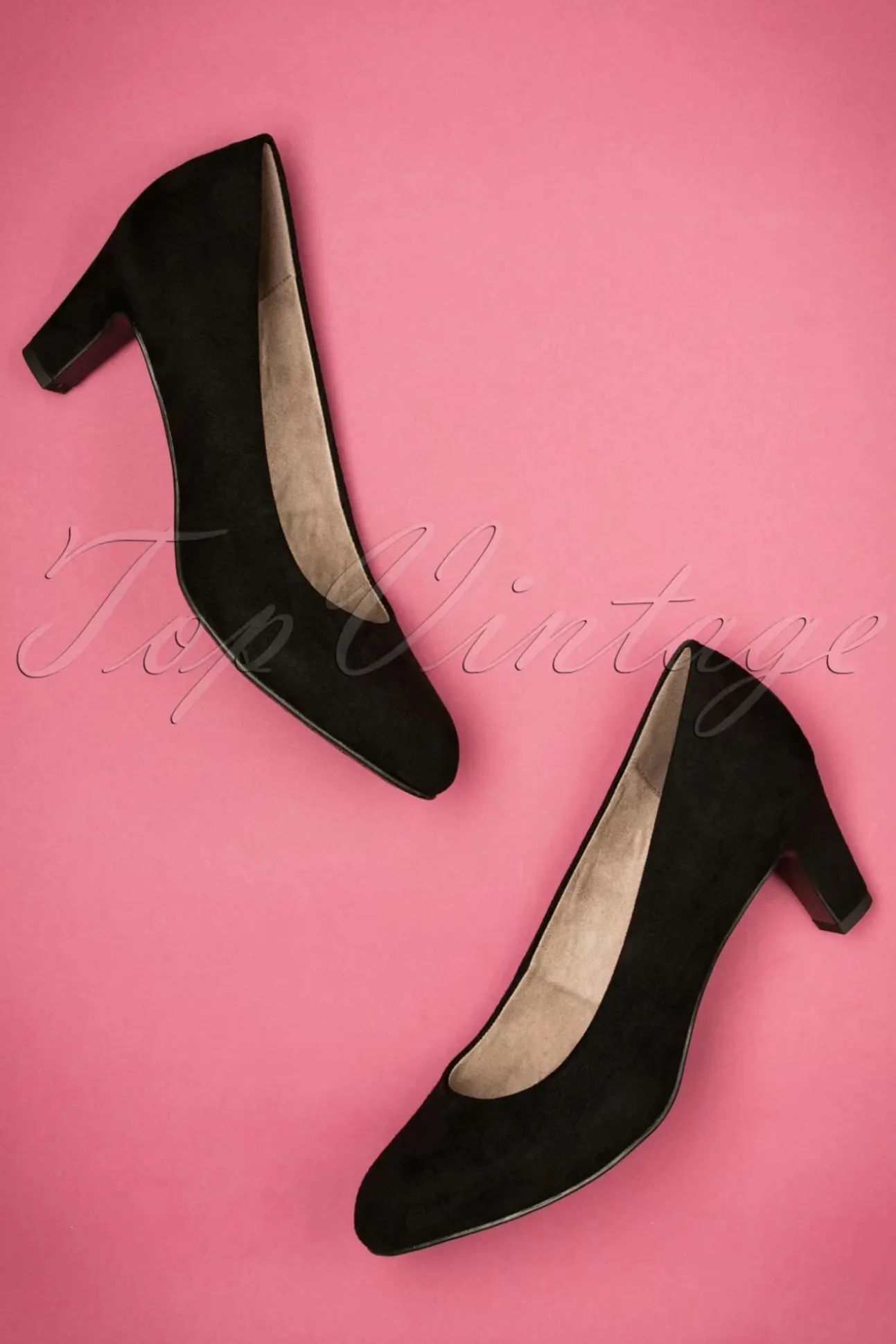 Sally Suedine-Pumps In Zwart