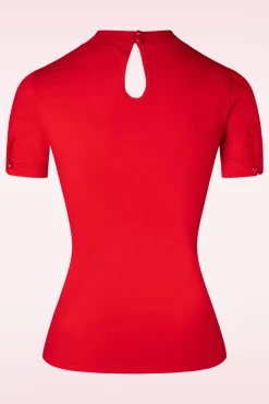Sandy Loves Danny Top In Rood