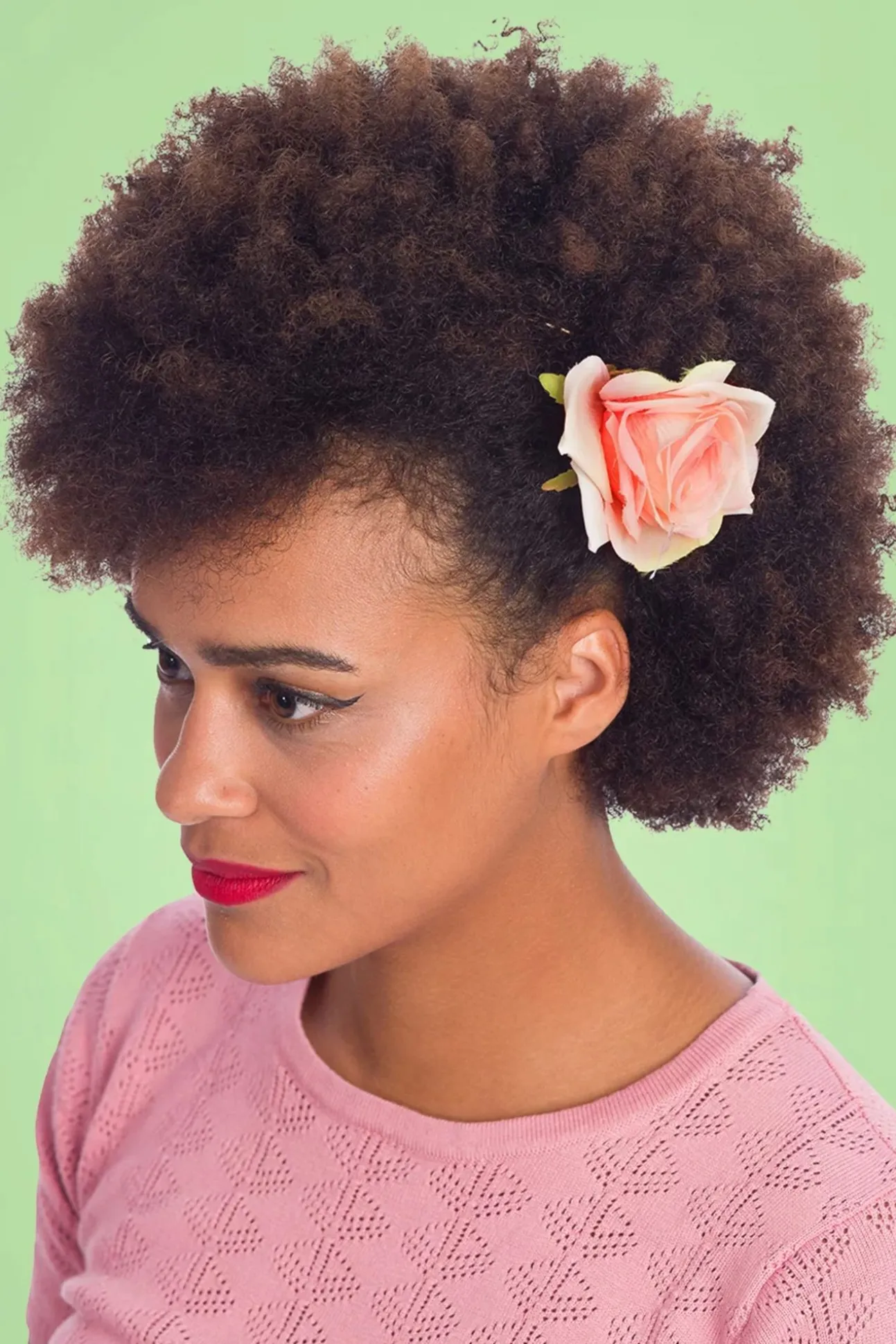 Scented Love Flower Haarclip In Koraal
