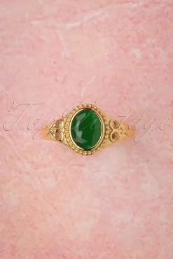 Selflove Ring In Goud En Groen