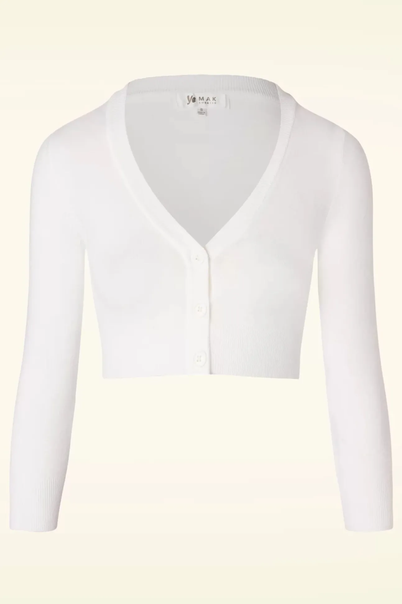 Shela Cropped Vest In Wit