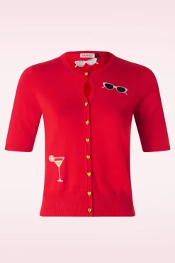 Summer Lovin' Cardigan In Rood