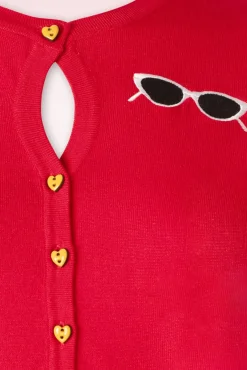 Summer Lovin' Cardigan In Rood