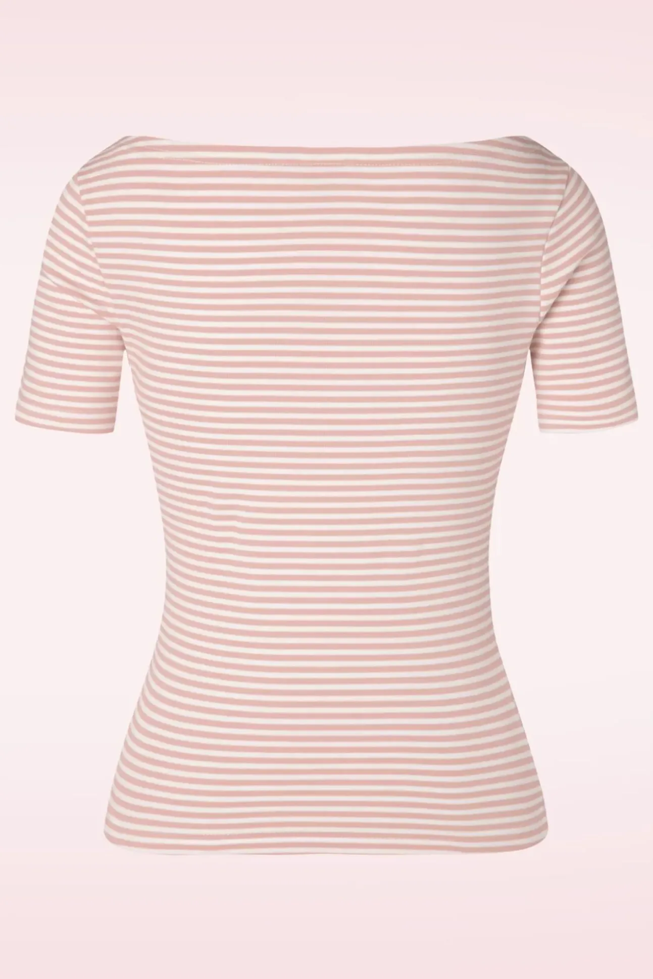 Sweet Candy Jersey Top In Blush Roze