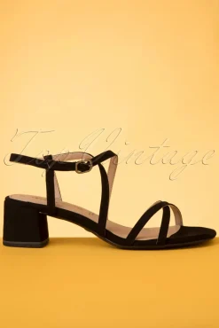 Tara Suedine Sandalen In Zwart