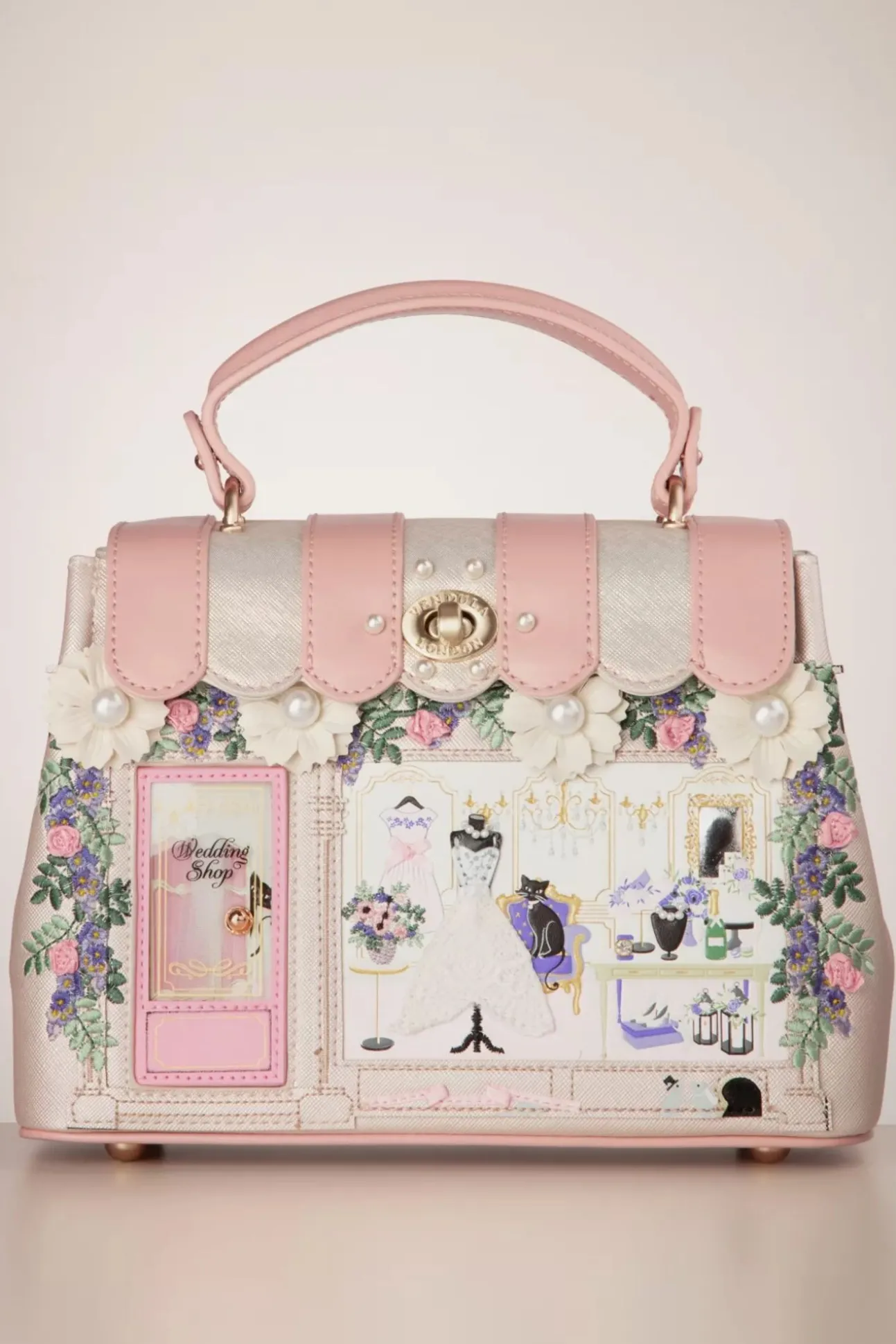 The Wedding Shop Mini Grace Handtas In Champagne