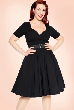 Trixie Doll Swing Jurk In Zwart