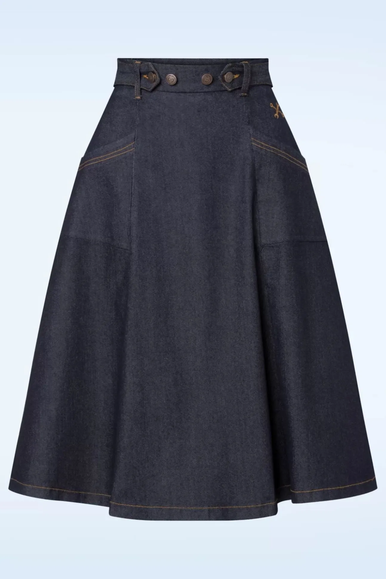 Workwear Spijkerrok In Donkerblauw