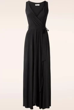 Zoe Maxi Jurk In Zwart